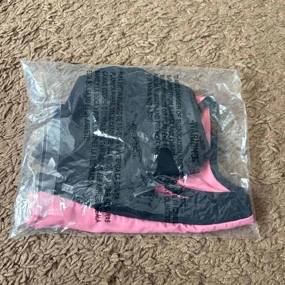 Hind Pink and Black Sports Bra and Leggings Set Sz 6X NEW Pants Athletic